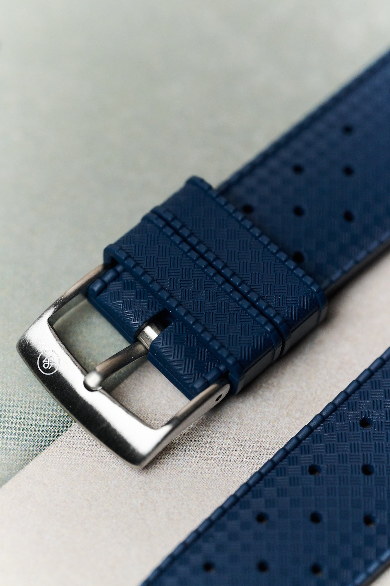 FKM Tropical Rubber Strap - Ocean Blue - The Strap Tailor
