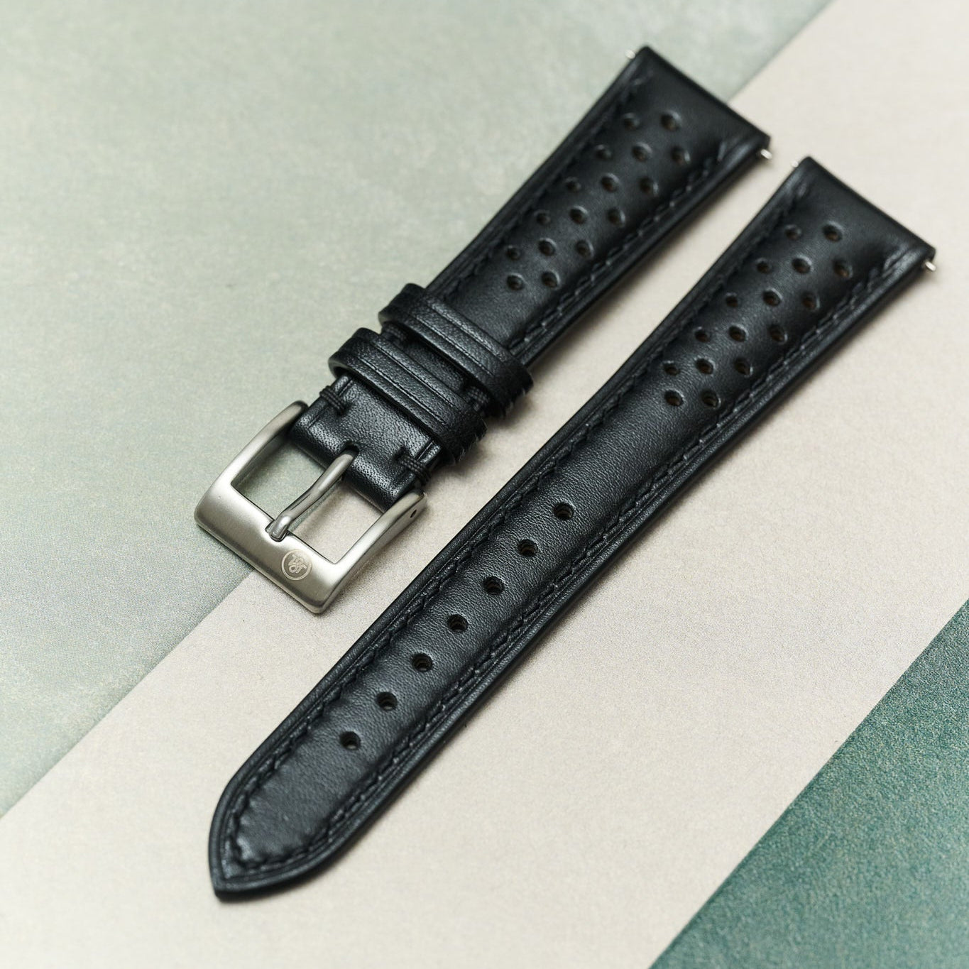 French Calfskin Rally Strap - Black - RTW - The Strap Tailor