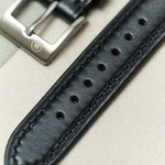 French Calfskin Rally Strap - Black - RTW - The Strap Tailor