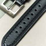 French Calfskin Rally Strap - Black - RTW - The Strap Tailor