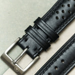 French Calfskin Rally Strap - Black - RTW - The Strap Tailor