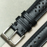 French Calfskin Rally Strap - Black - RTW - The Strap Tailor