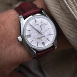 Virginia Chrome Strap Tanned - Burgundy Padded W/Matching Stitch