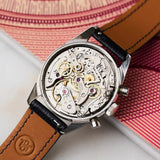 Vintage Style Pig Skin Watch Strap - Navy Slimline - RTW
