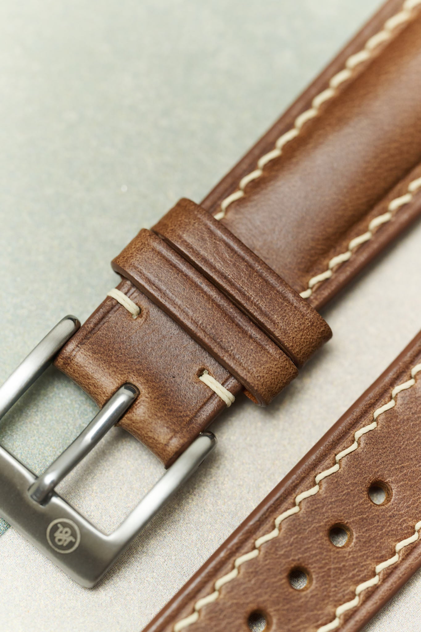 Horween Chromexcel Strap - Natural Tan - RTW - The Strap Tailor