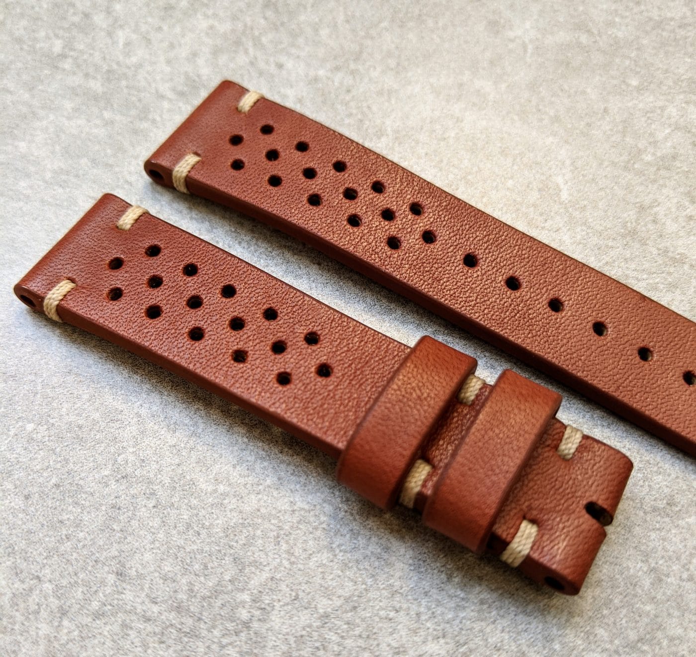 French Calfskin Rally Strap - Mahogany - The Strap Tailor