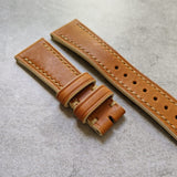 French Calfskin Leather Watch Strap - Tan - The Strap Tailor