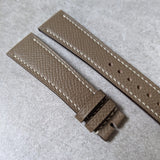 Epsom Calfskin Watch Strap - Taupe - The Strap Tailor