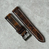 LTD Edition -  Hand Painted Aged Patina Strap - The Strap Tailor