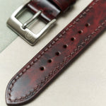 Italia Calf Watch Strap - Red Brown - RTW - The Strap Tailor