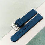 The Expedition Rubber Strap - Navy Blue - The Strap Tailor
