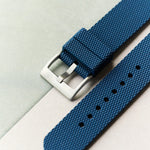 The Expedition Rubber Strap - Navy Blue - The Strap Tailor