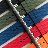 The Expedition Rubber Strap - Red - The Strap Tailor