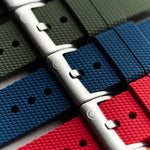 The Expedition Rubber Strap - Green - The Strap Tailor