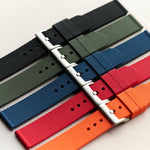 The Expedition Rubber Strap - Orange - The Strap Tailor