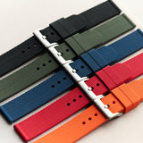 The Expedition Rubber Strap - Orange - The Strap Tailor