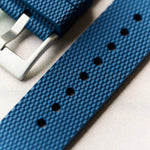 The Expedition Rubber Strap - Navy Blue - The Strap Tailor
