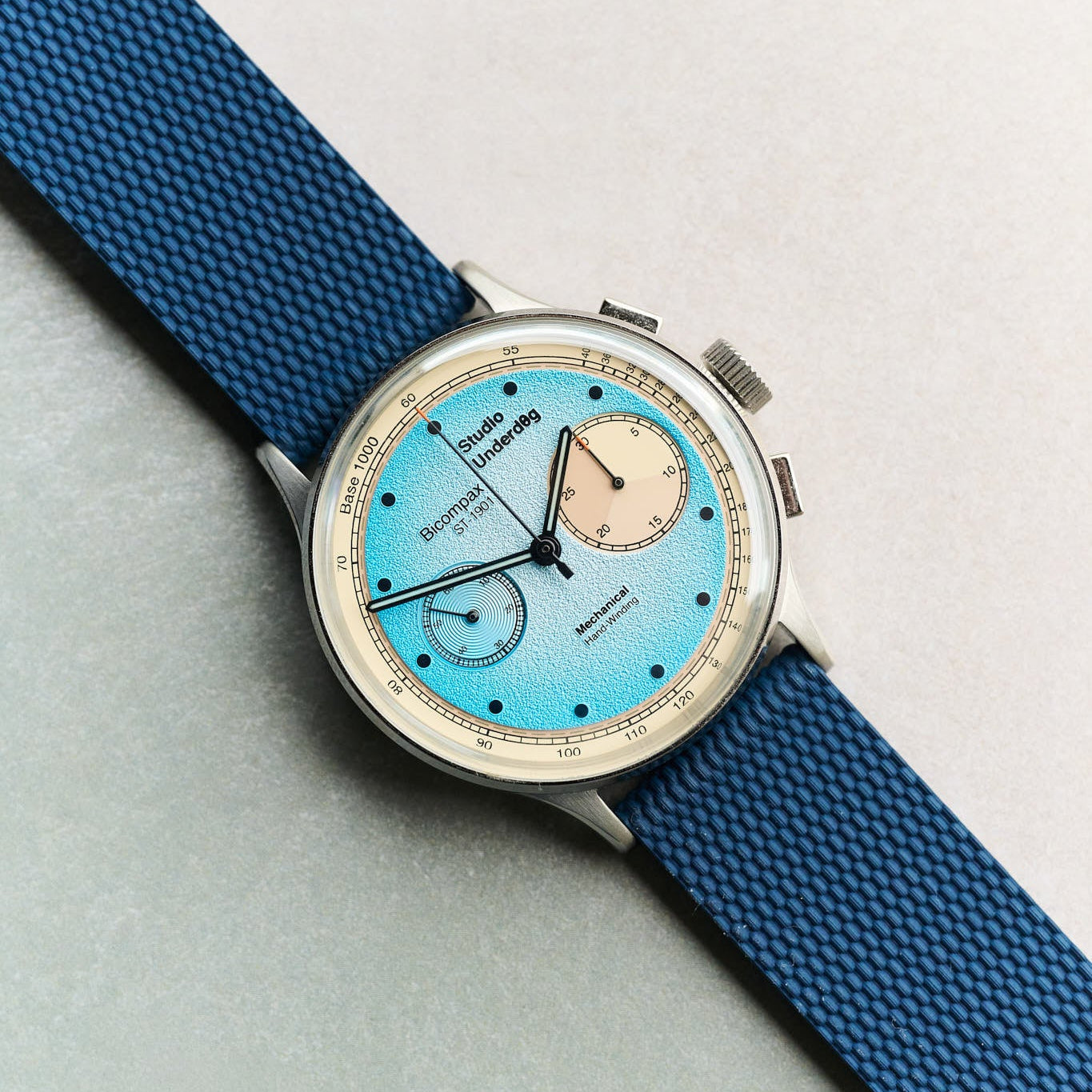 The Expedition Rubber Strap - Navy Blue - The Strap Tailor