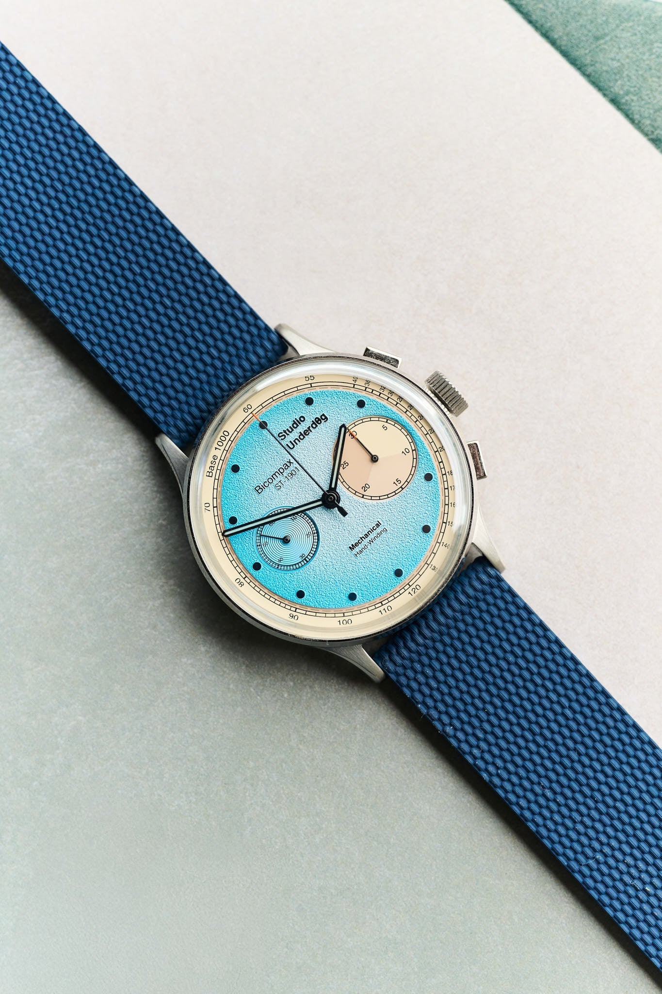 The Expedition Rubber Strap - Navy Blue - The Strap Tailor