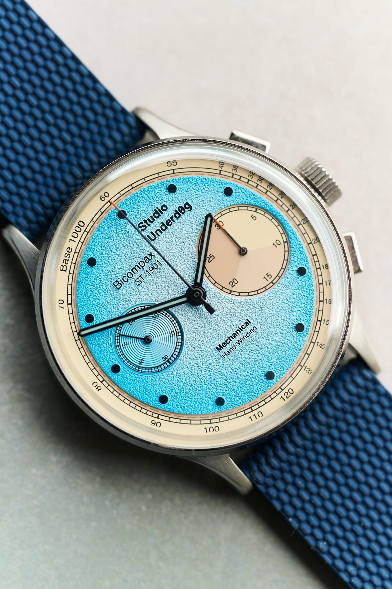 The Expedition Rubber Strap - Navy Blue - The Strap Tailor