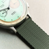 The Expedition Rubber Strap - Green - The Strap Tailor