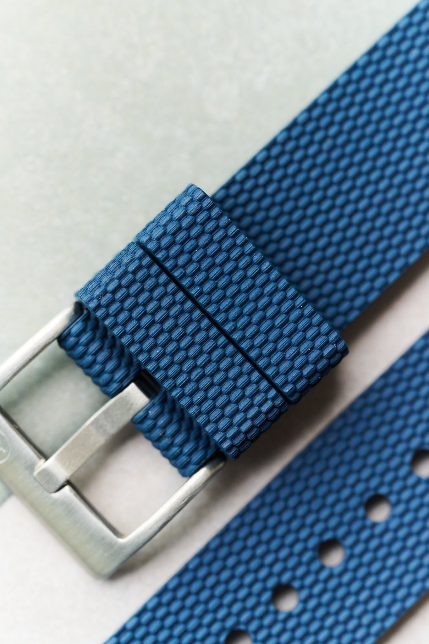 The Expedition Rubber Strap - Navy Blue - The Strap Tailor