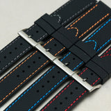 Textured & Stitched Rubber Straps