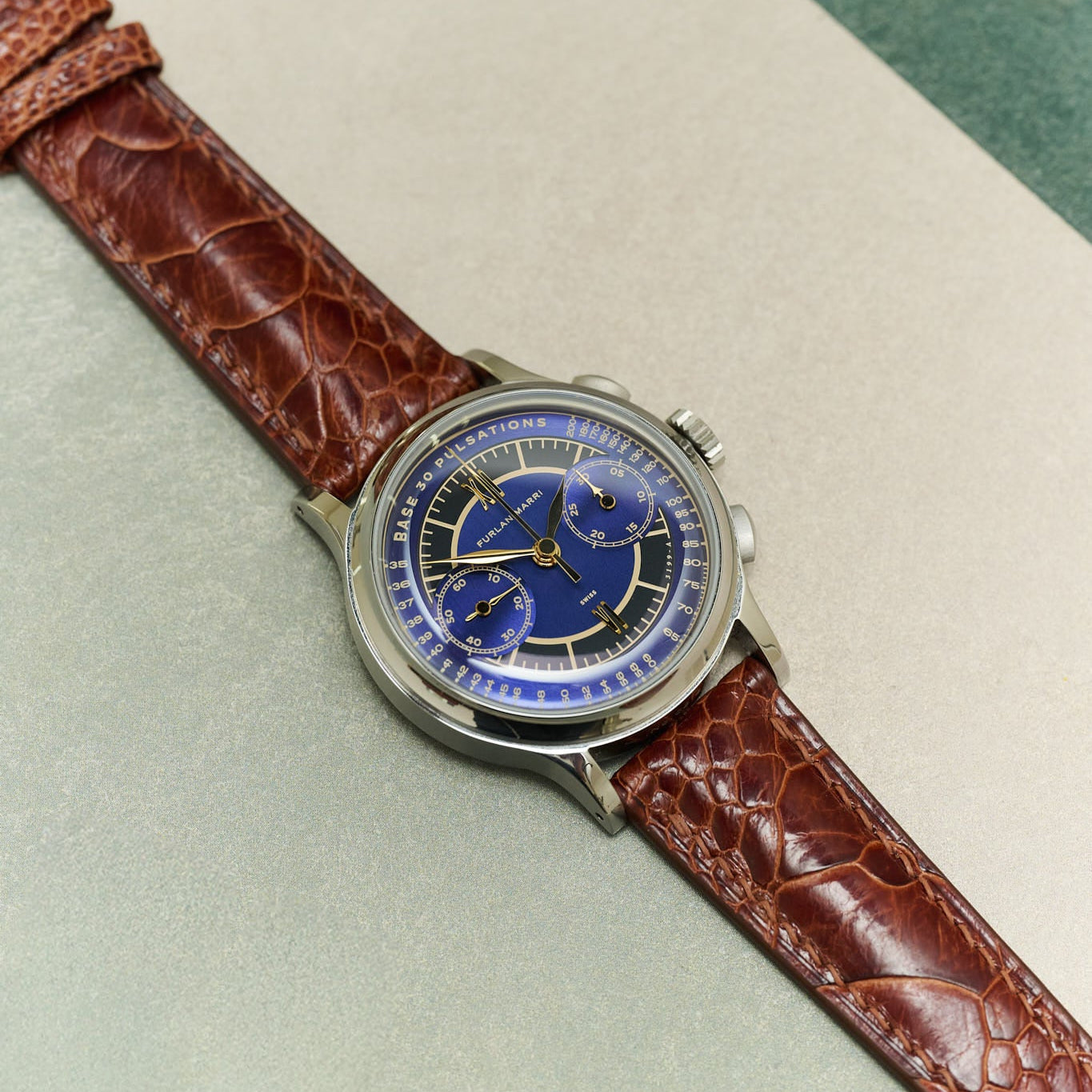Ostrich Shin Watch Strap - Cognac - RTW - The Strap Tailor