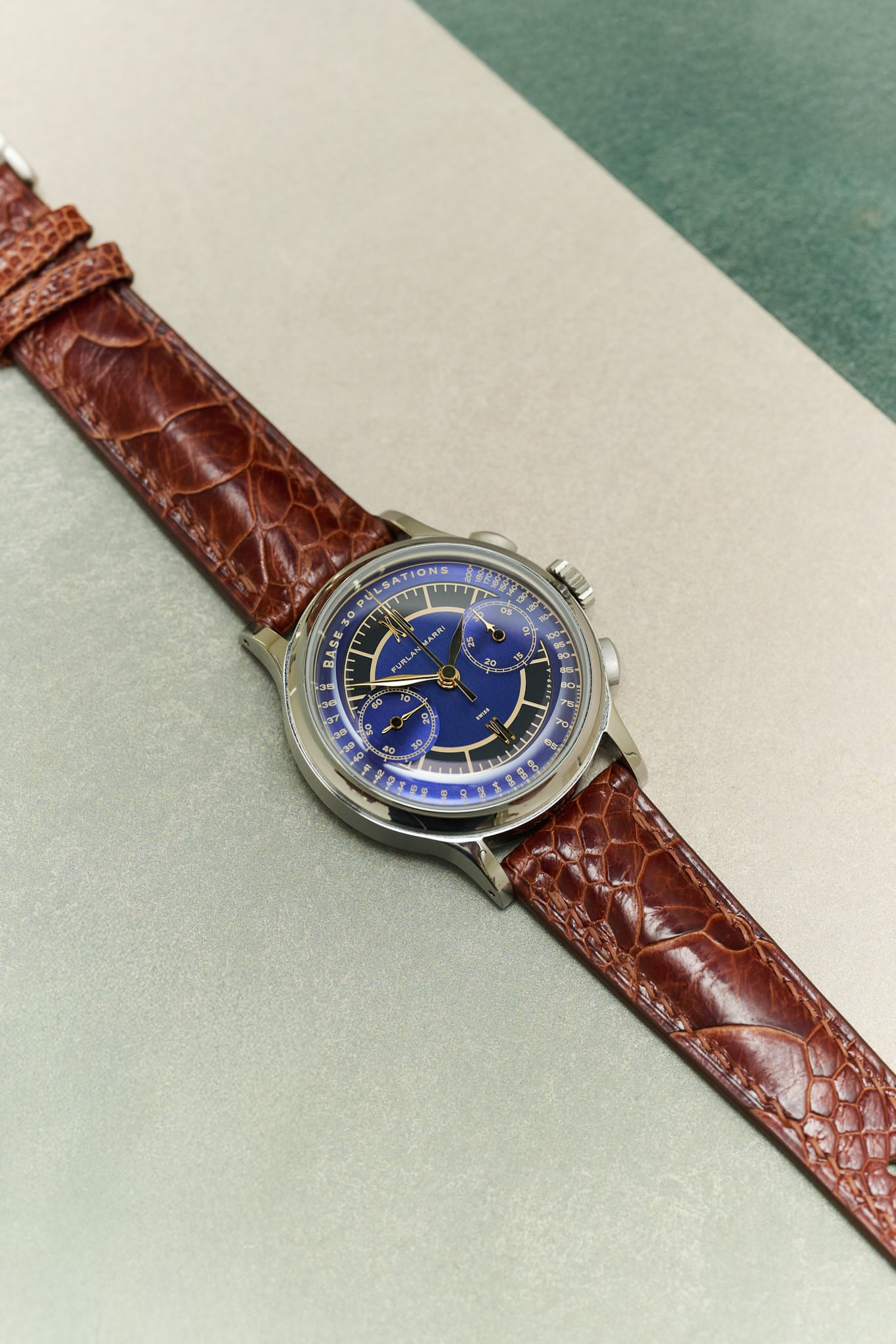 Ostrich Shin Watch Strap - Cognac - RTW - The Strap Tailor