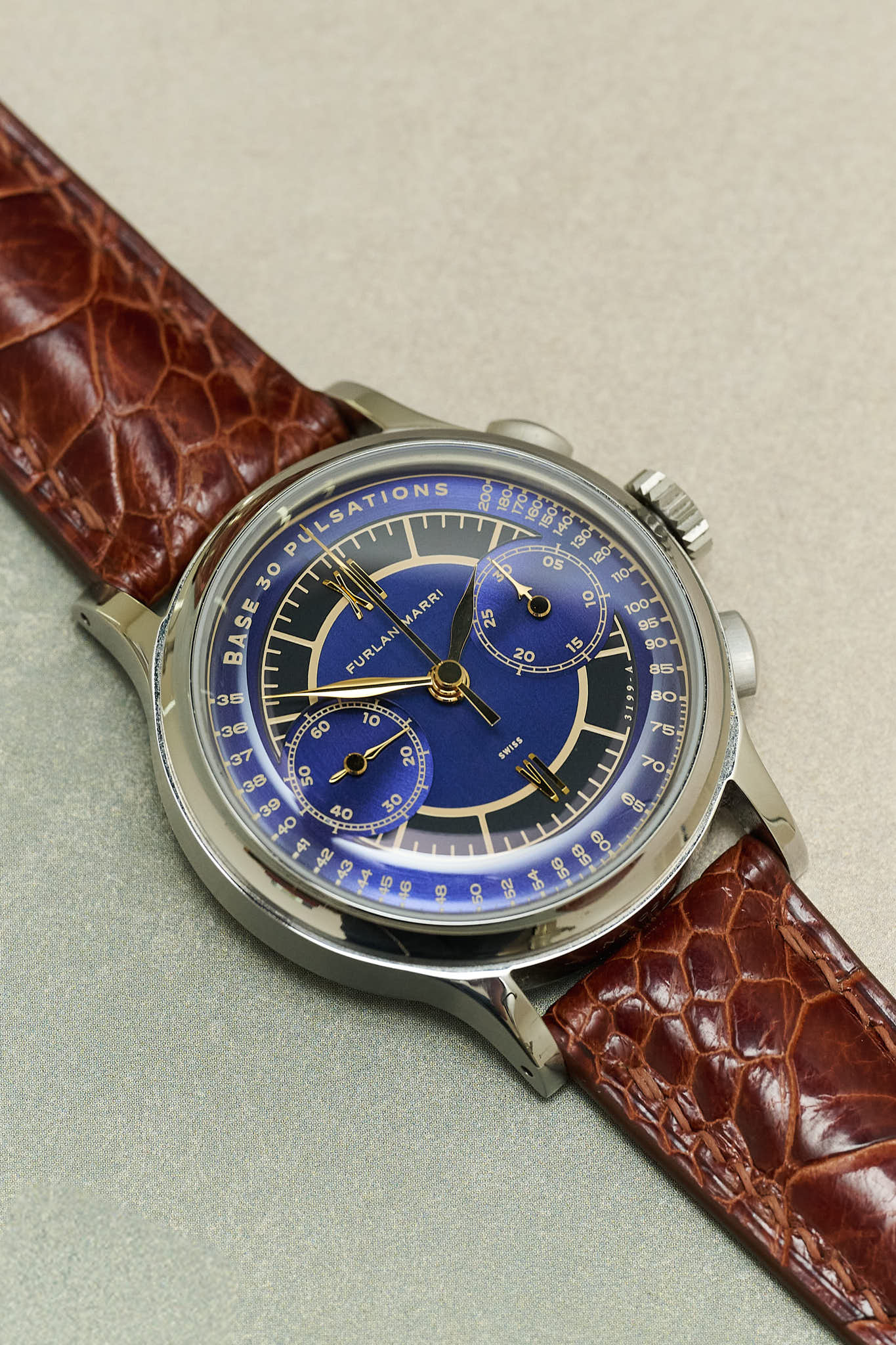 Ostrich Shin Watch Strap - Cognac - RTW - The Strap Tailor