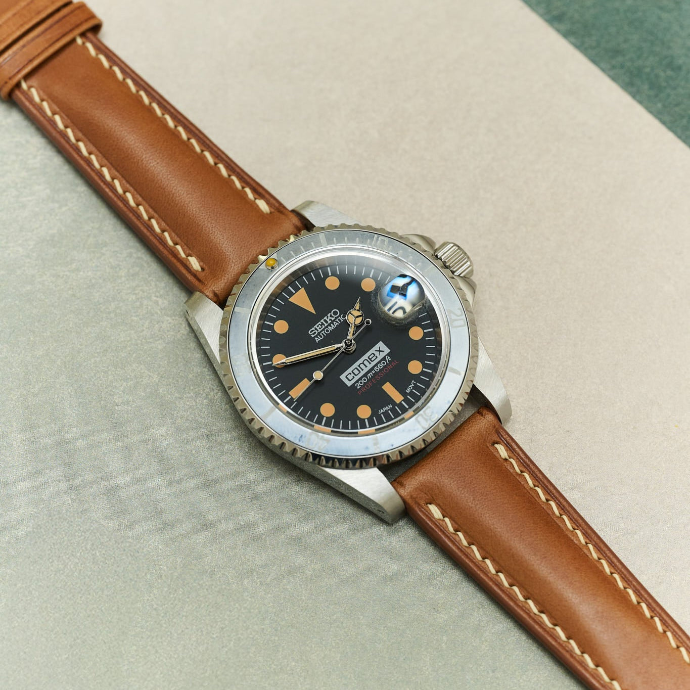 Barenia Watch Strap - Mid Brown - RTW - The Strap Tailor