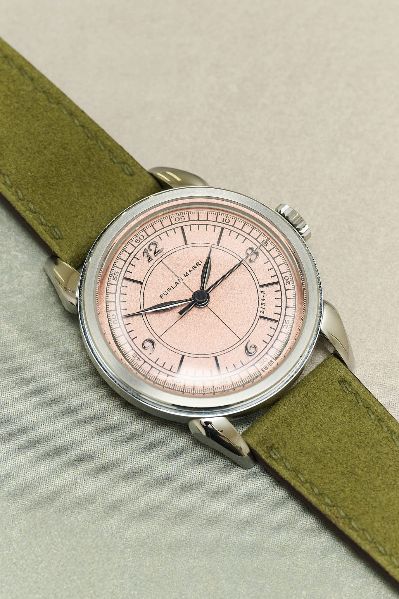 Alcantara Watch Strap - Olive Green - RTW - The Strap Tailor