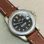 Badalassi Wax Watch Strap W/Cream stitching - Tan Brown - RTW - The Strap Tailor