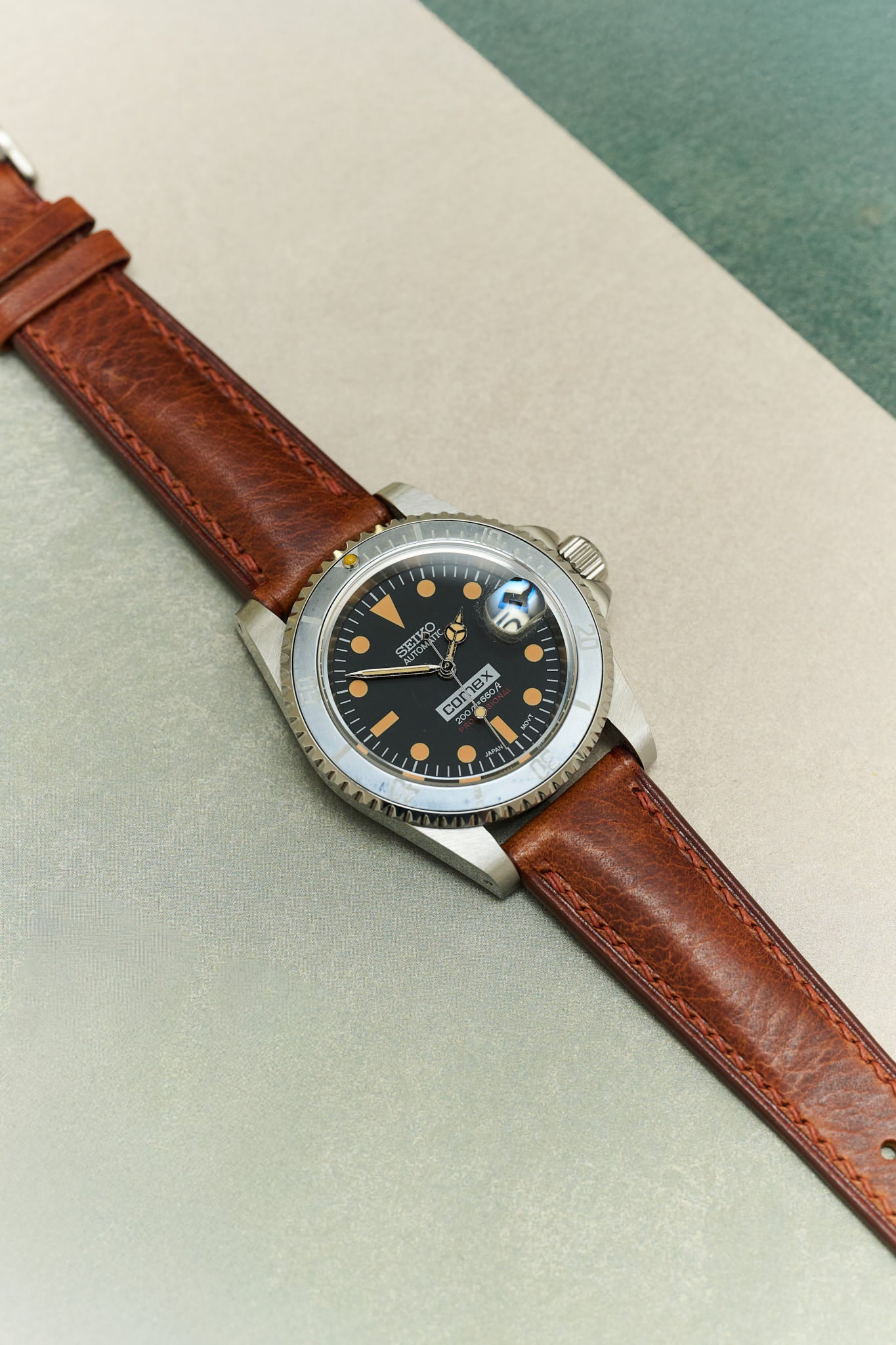 Badalassi Wax Watch Strap - Tan Brown - RTW - The Strap Tailor