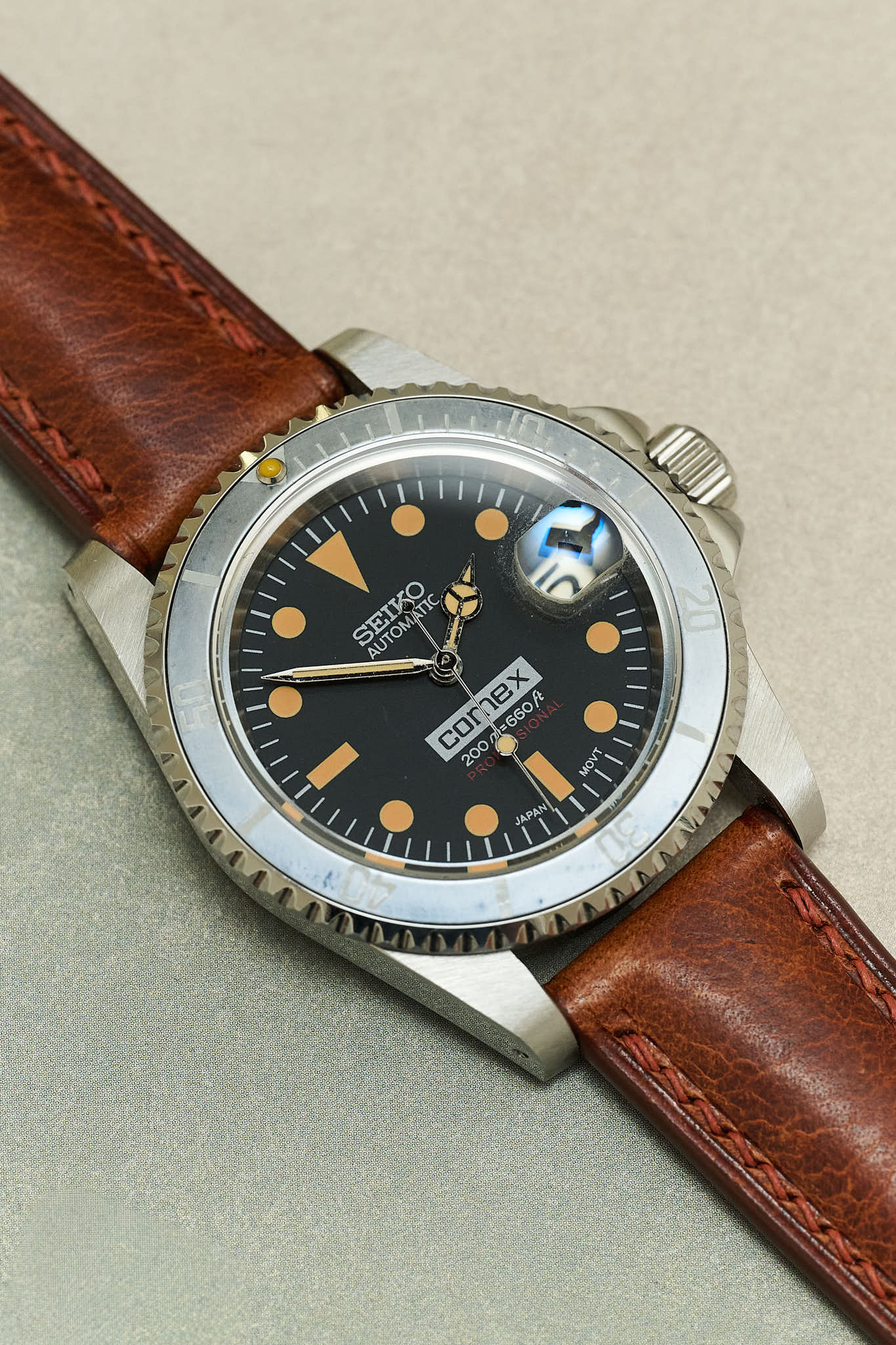 Badalassi Wax Watch Strap - Tan Brown - RTW - The Strap Tailor