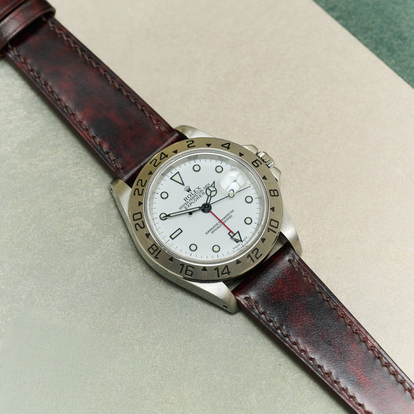 Italia Calf Watch Strap - Red Brown - RTW - The Strap Tailor