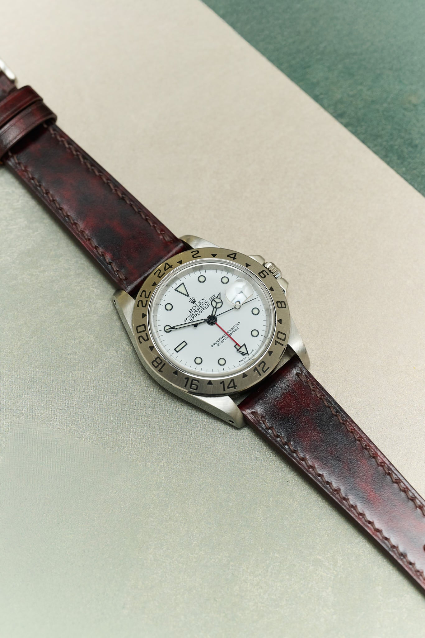 Italia Calf Watch Strap - Red Brown - RTW - The Strap Tailor
