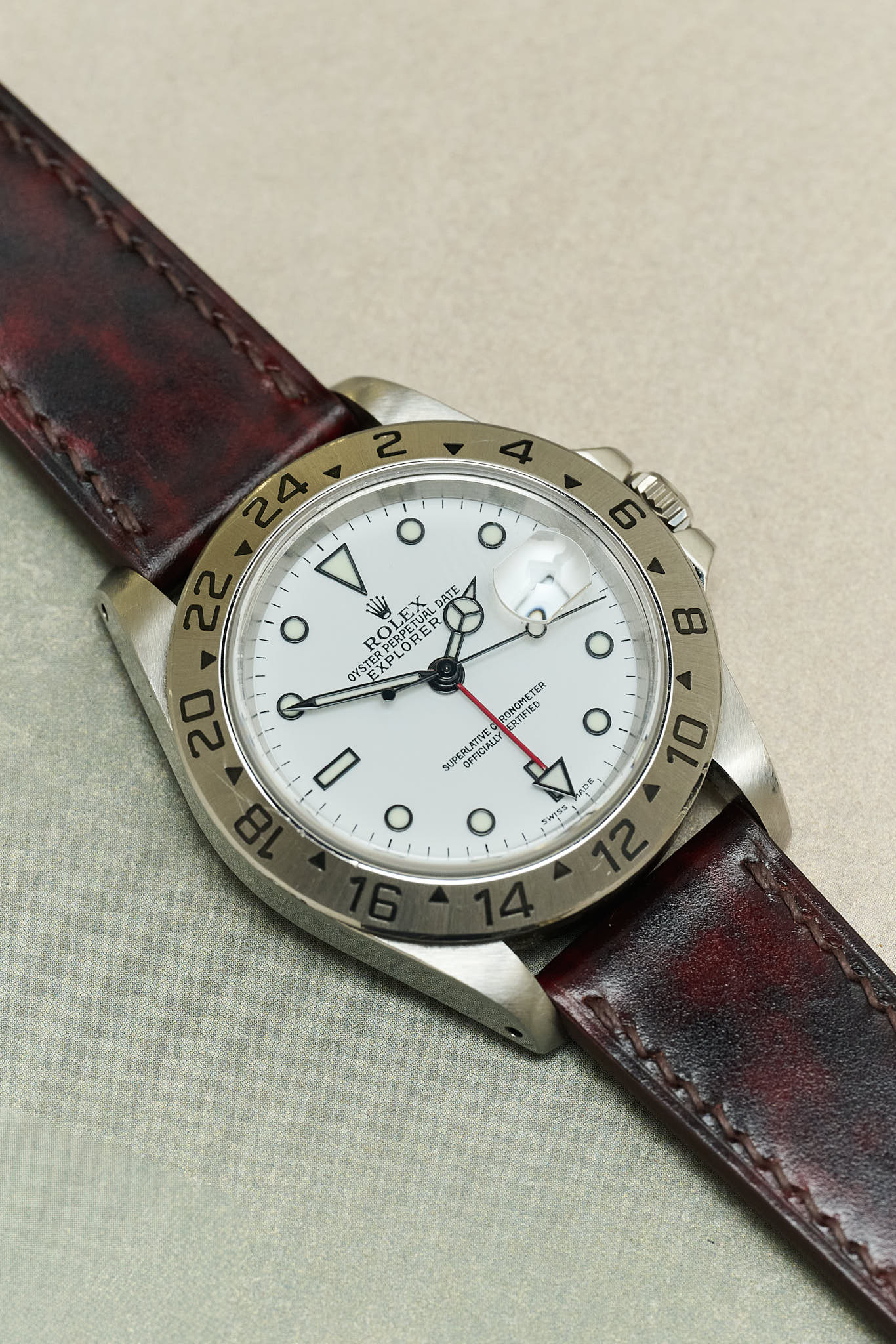 Italia Calf Watch Strap - Red Brown - RTW - The Strap Tailor