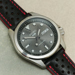 Pueblo Rally Watch Strap - Black & Red - RTW - The Strap Tailor