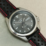 Pueblo Rally Watch Strap - Black & Red - RTW - The Strap Tailor