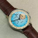 Embossed Crocodile Watch Strap - Matte Padded Brown - RTW - The Strap Tailor