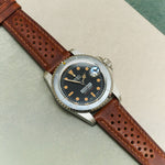Badalassi Wax Rally Watch Strap - Tan Brown - RTW - The Strap Tailor