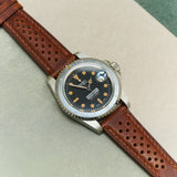 Badalassi Wax Rally Watch Strap - Tan Brown - RTW - The Strap Tailor