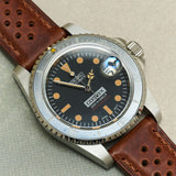 Badalassi Wax Rally Watch Strap - Tan Brown - RTW - The Strap Tailor