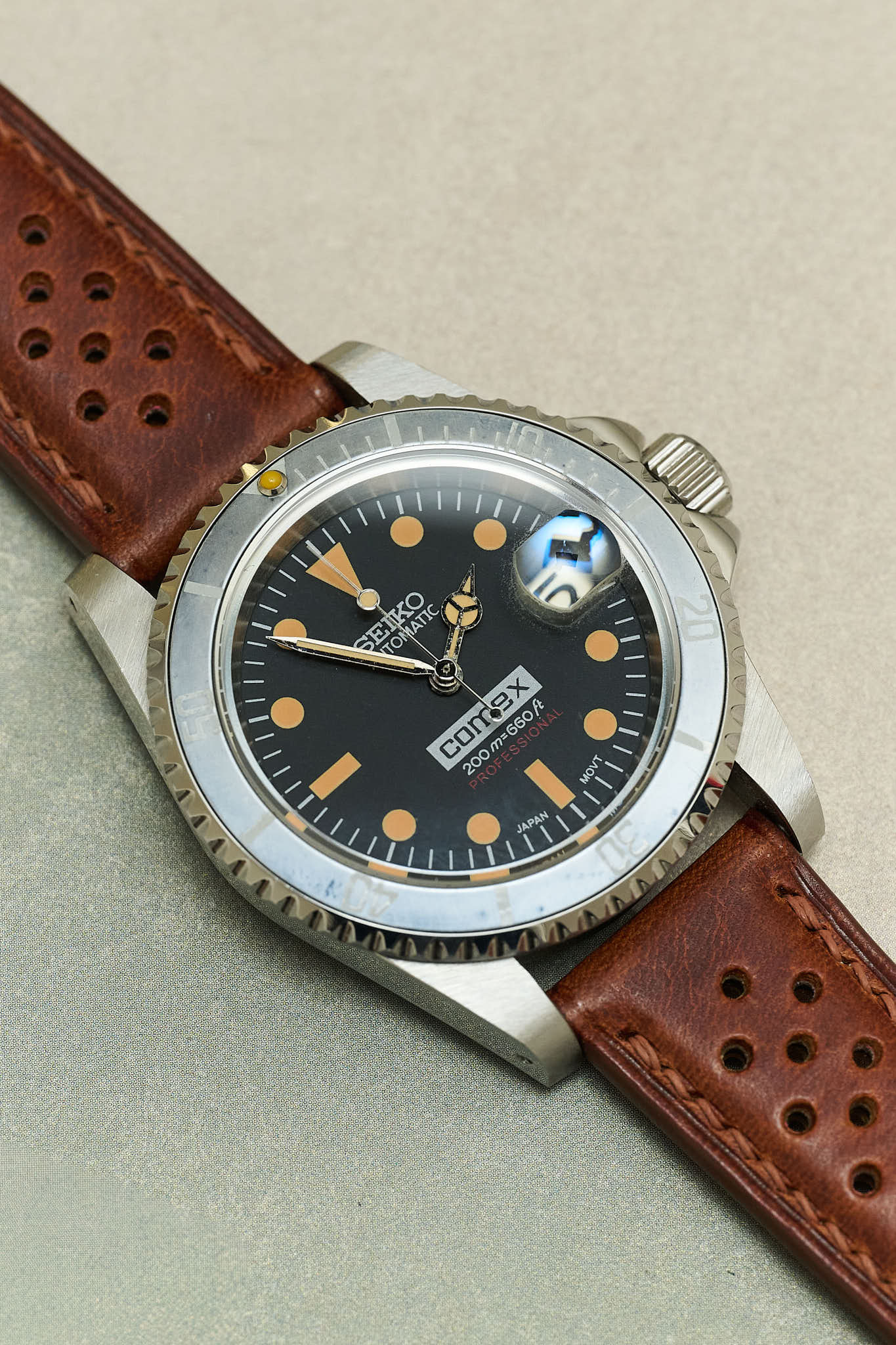 Badalassi Wax Rally Watch Strap - Tan Brown - RTW - The Strap Tailor