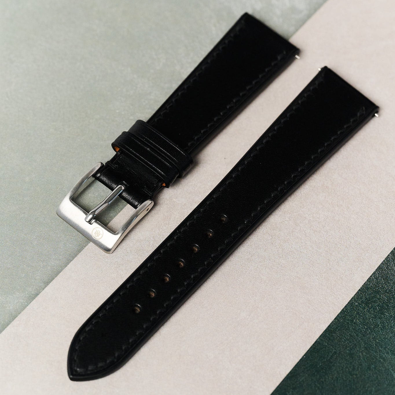 Buttero Watch Strap - Black - RTW - The Strap Tailor