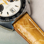 Ostrich Shin Watch Strap - Honey Brown - RTW - The Strap Tailor