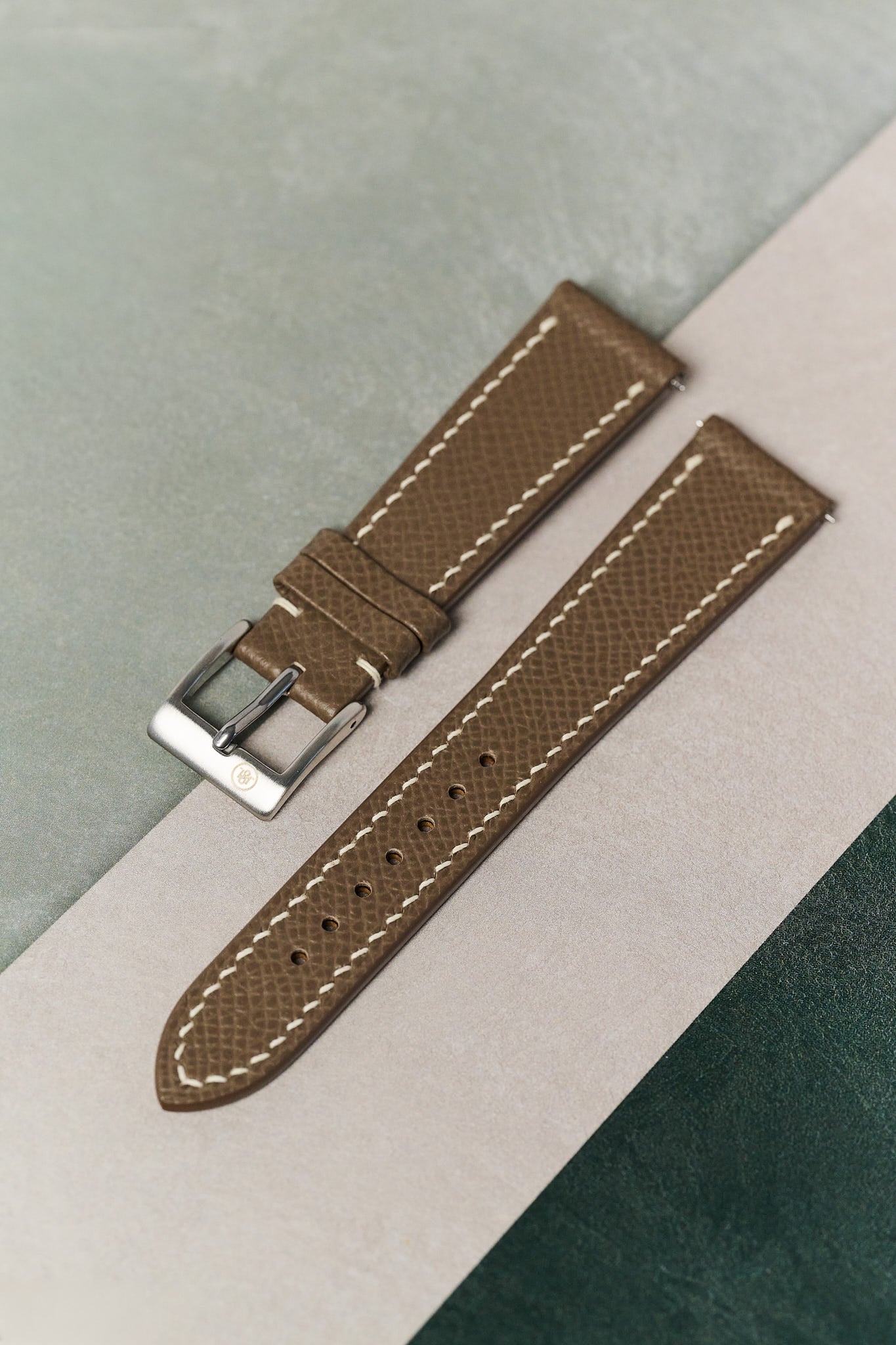 Epsom Calfskin Strap - Taupe - RTW - The Strap Tailor