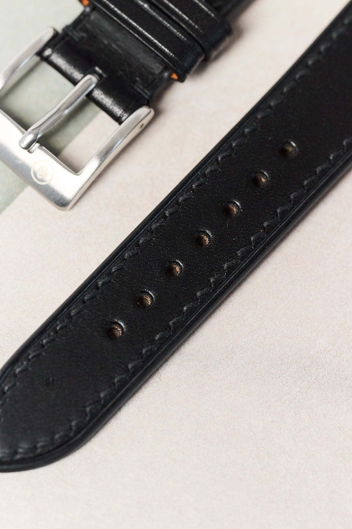 Buttero Watch Strap - Black - RTW - The Strap Tailor