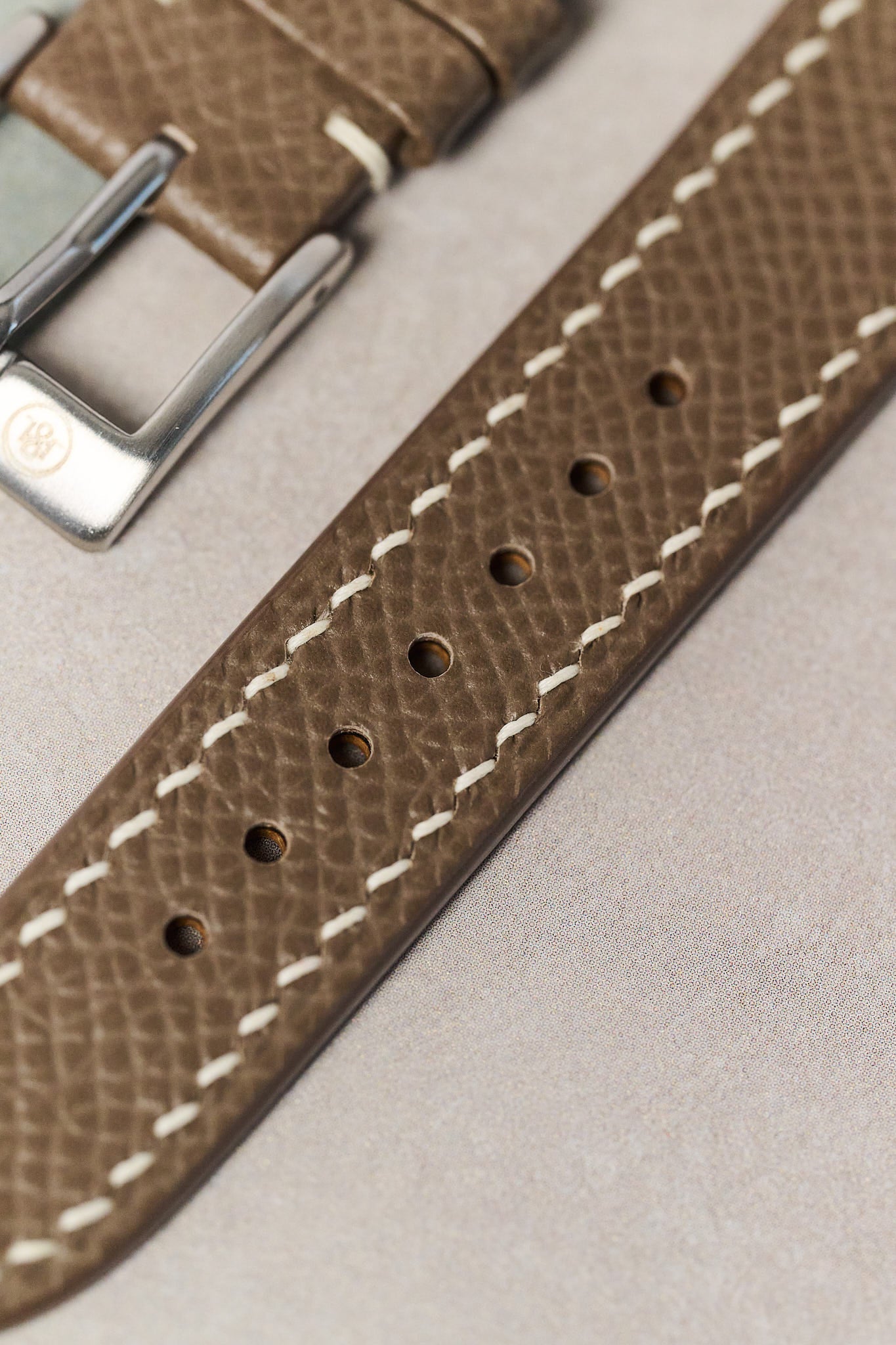 Epsom Calfskin Strap - Taupe - RTW - The Strap Tailor